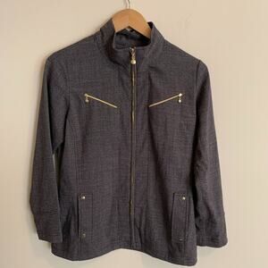 Sport Haley Womens Size Small Jacket Blazer Classy Full Zip Moto Pockets